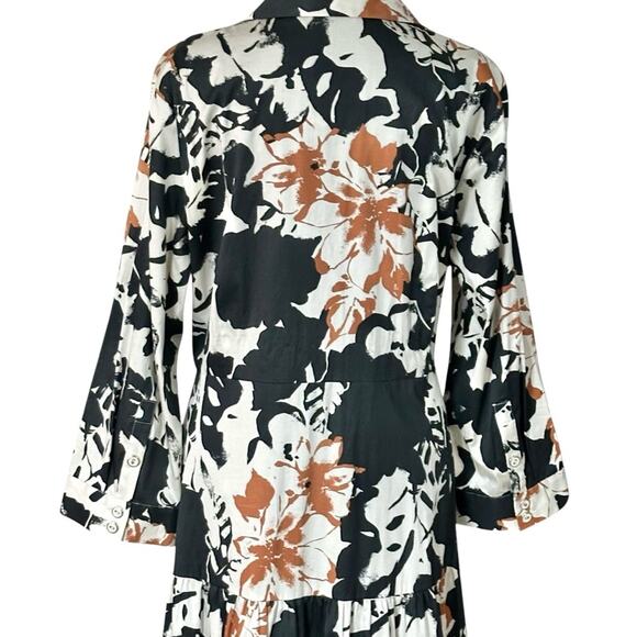 Soft Surroundings Floral Moonglow Tiered Midi Dress Plus Size 18 NWT - Picture 6 of 10